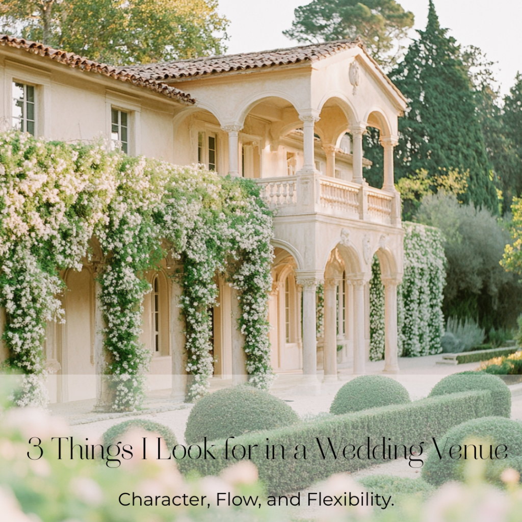Elegant estate with romantic architectural details, lush greenery, and soft floral accents — an idyllic backdrop for luxury weddings and events