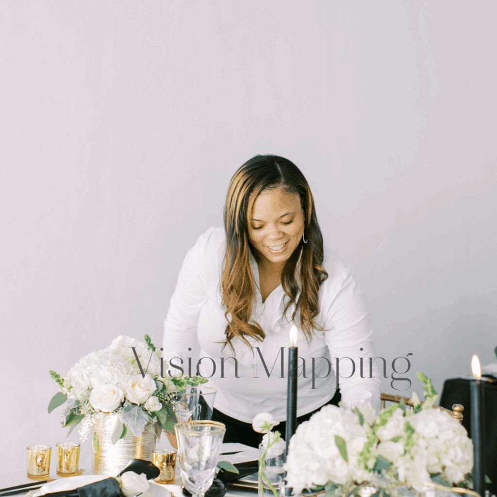 Styling a romantic, editorial tablescape with florals and candlelight to reflect a cohesive wedding vision.
